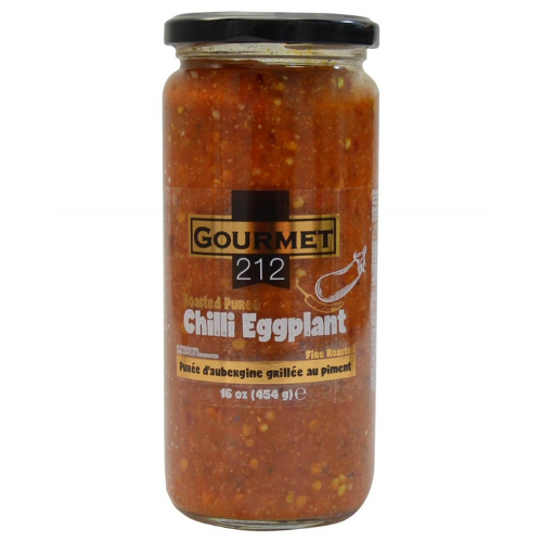 Gourmet212 Fire Roasted Puree Chilli Eggplant 454 gr
