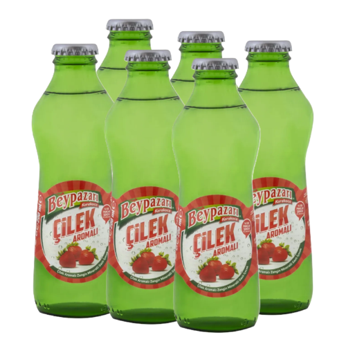 Strawberry Flavoured Natural Mineral Water 200 mL, Pack of 6
