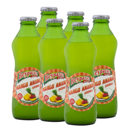Mango-Pineapple Flavoured Natural Mineral Water 200 mL, Pack of 6
