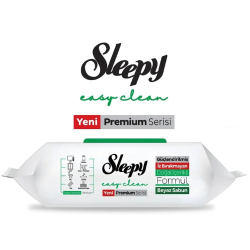 Sleepy Easy Clean Premium Series 'White Soap' Surface Cleaning Towel 100 Sheets