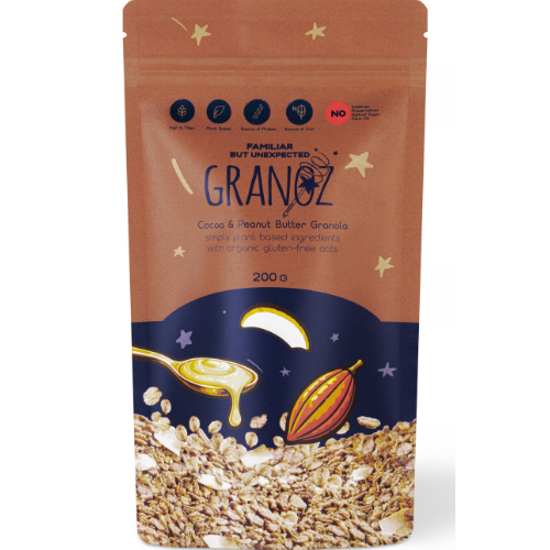 Granoz Cocoa & Peanut Butter Granola 200 gr