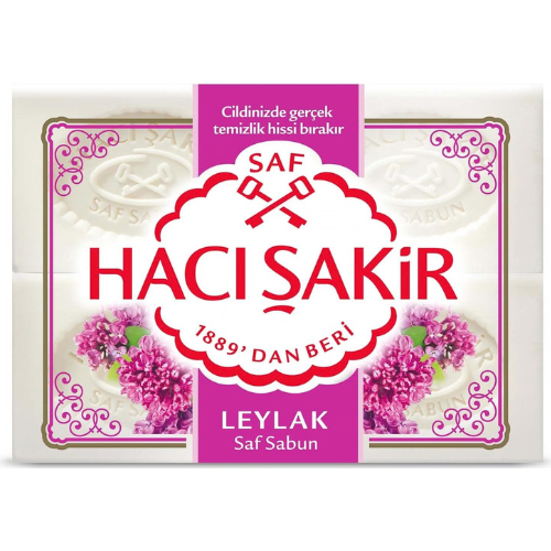 Haci Sakir Lilac Natural Soap – 4 Bars