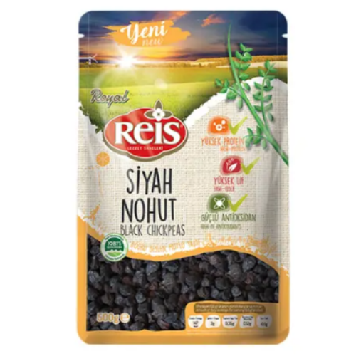 Royal Black Chickpeas 500 gr