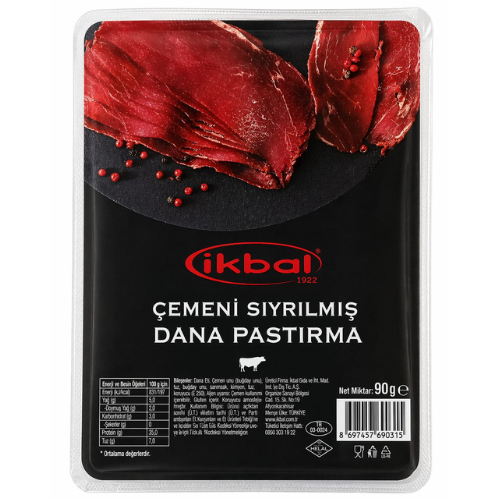 Sliced Beef Selection Pastrami without Fenugreek 90 gr