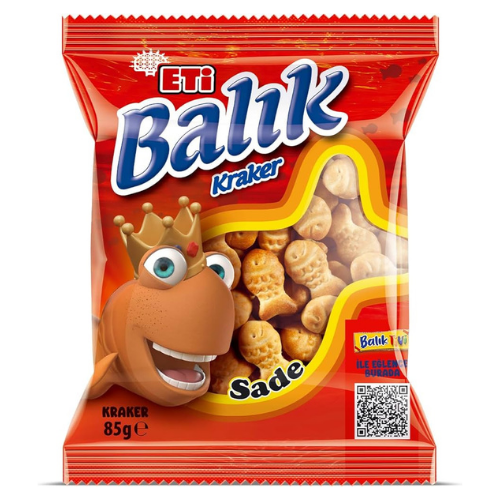 Eti - Balik Fish Shaped Cracker Classic - 85 gr