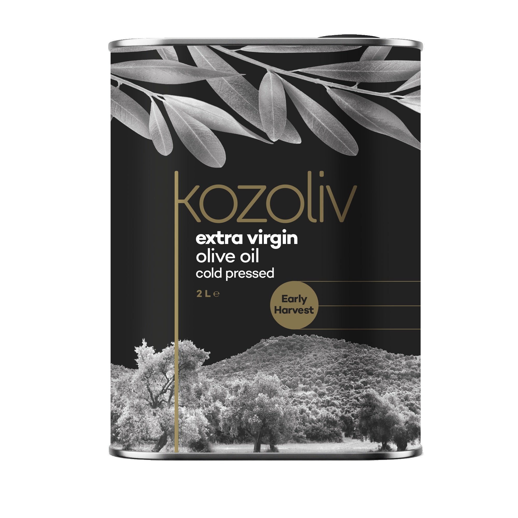 Kozoliv -  Early Harvest Cold Pressed Extra Virgin Olive Oil - 2 L