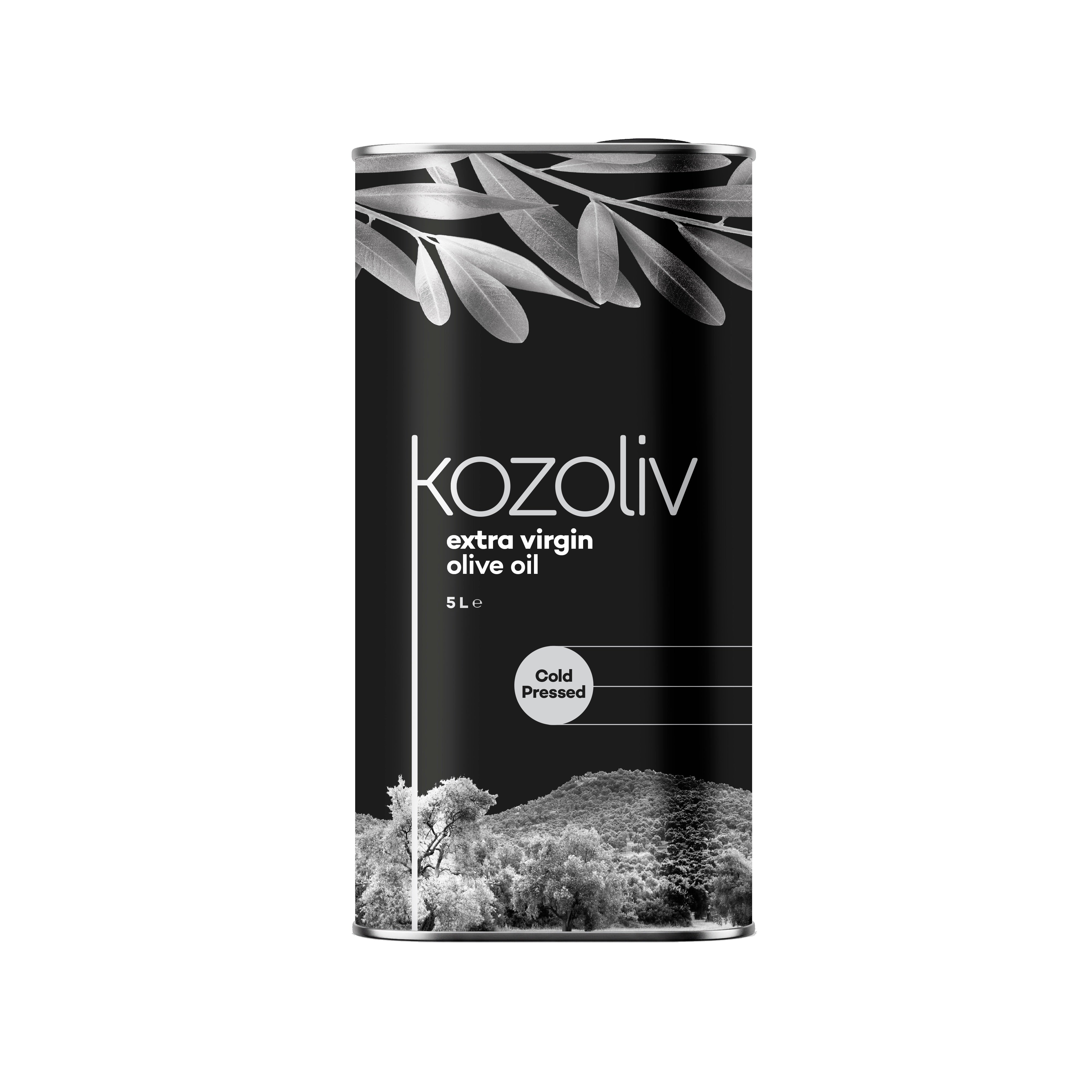 Kozoliv -  Cold Pressed Extra Virgin Olive Oil - 5L Tin