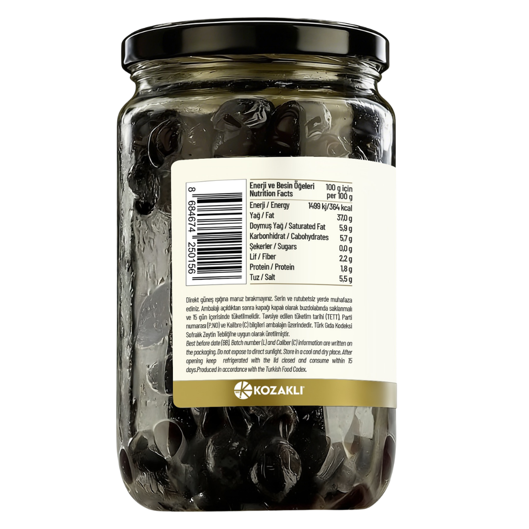Kozoliv - Oiled Turkish Black Olives - 400g