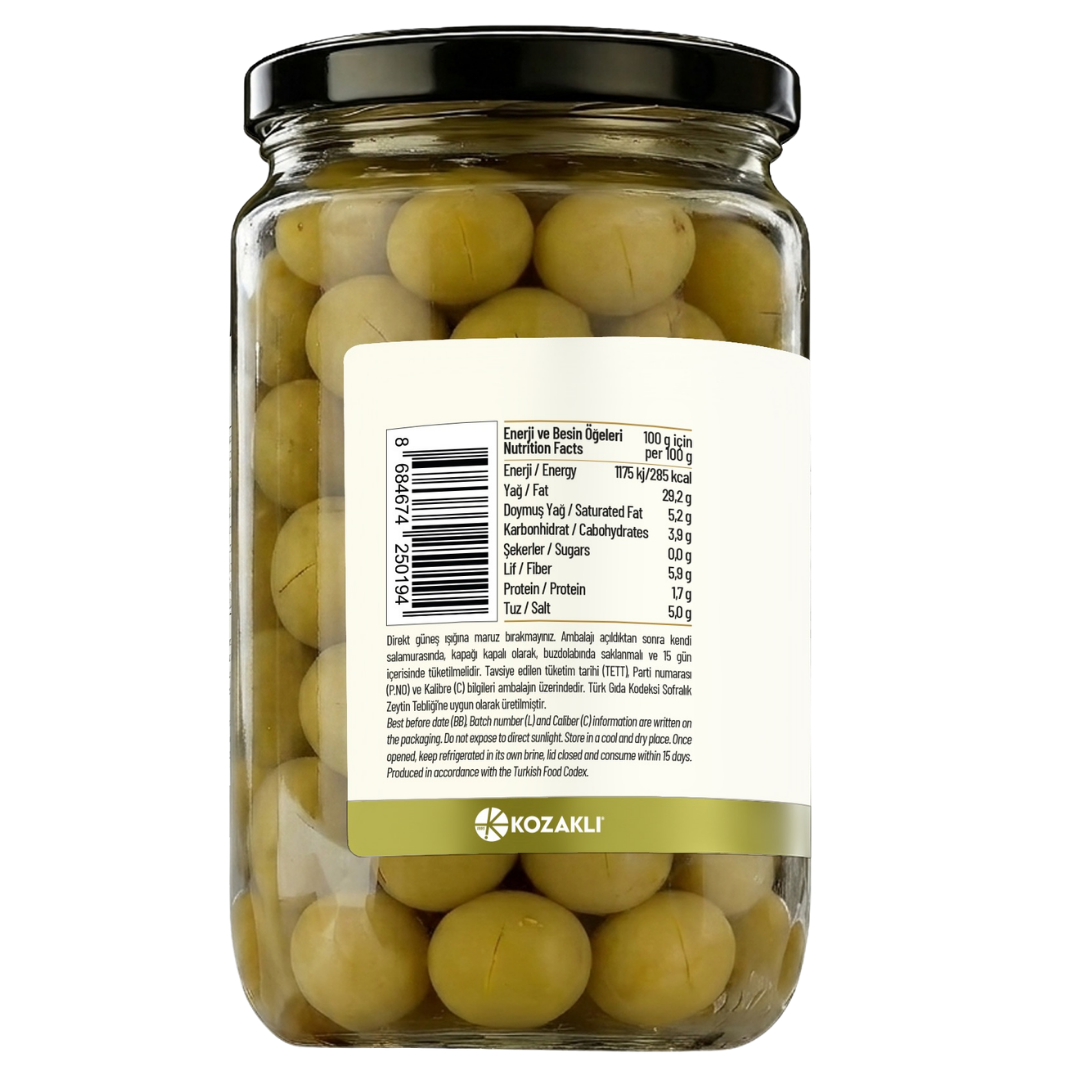 Kozoliv - Scratched Turkish Green Olives - 400g