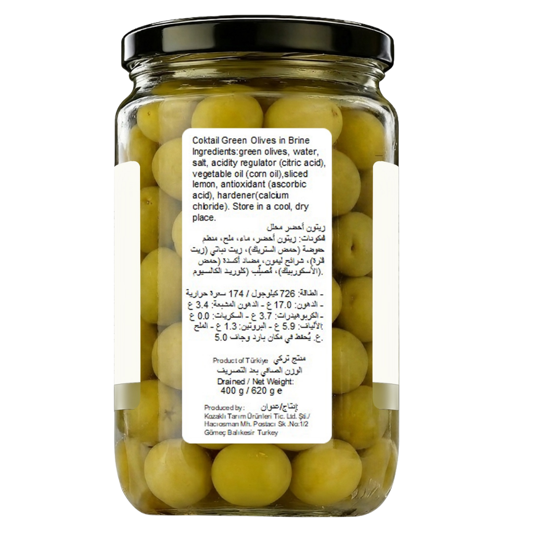 Kozoliv - Cocktail Turkish Green Olives - 400g