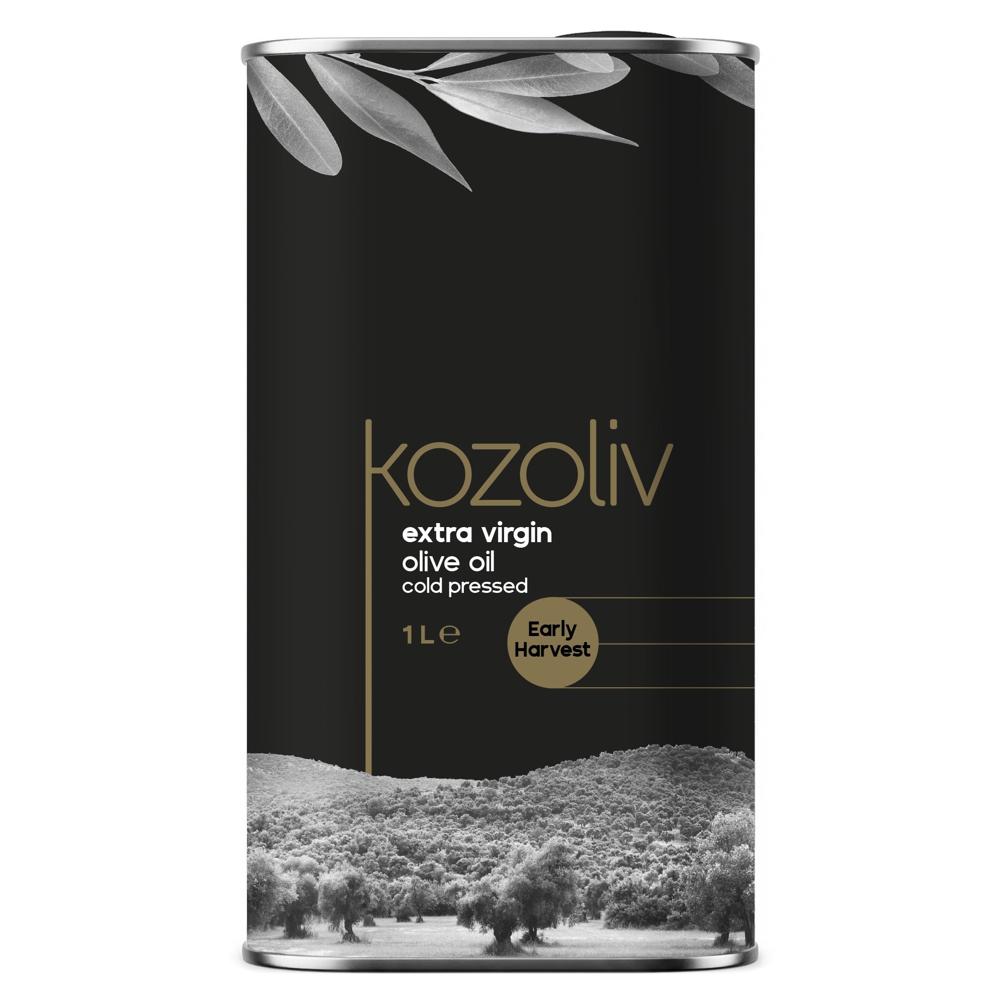 Kozoliv -  Early Harvest Cold Pressed Extra Virgin Olive Oil - 1 L