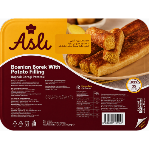Asli Bosnian Borek with Potato Filling (Raw) 600 gr
