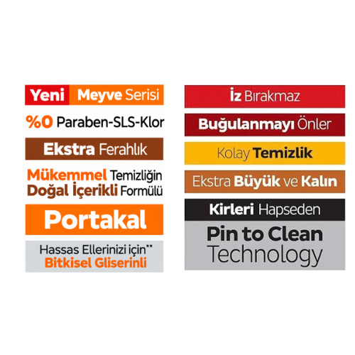 Sleepy Easy Clean Fruits Series 'Orange' Surface Cleaning Towel 100 Sheets