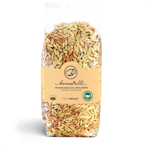Bonatelli Organic 3 Pulses Risoni 500 gr
