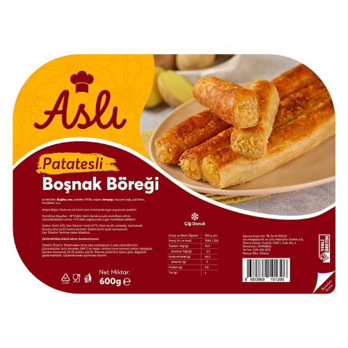 Asli Bosnian Borek with Potato Filling (Raw) 600 gr