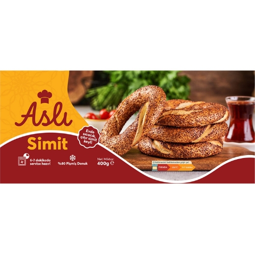Asli Turkish 'Simit' Bagel (Baked) 4 x 100 gr