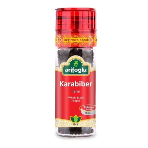 Black Peppercorns in Grinder - 50 gr