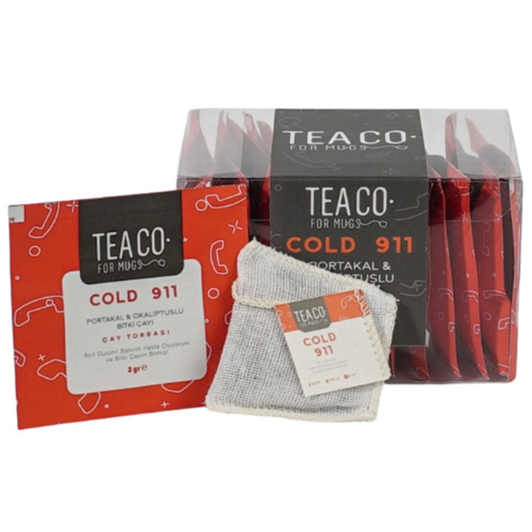 COLD 911 Herbal Tea Blend with Orange & Grapefruit Teabag 12 Sachet - 24 gr