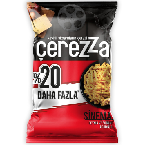 Cerezza Cheese & Onion Flavored Corn Snacks 130 gr
