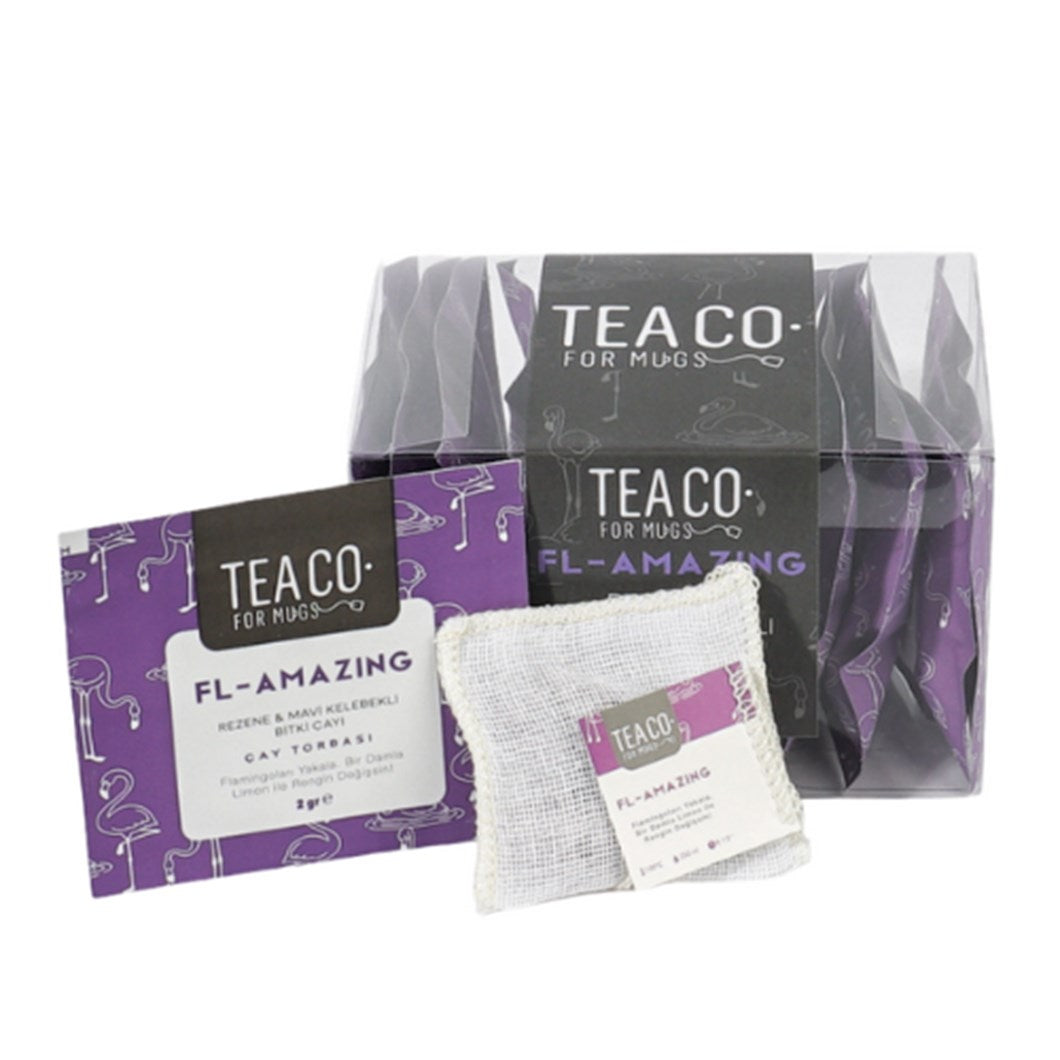 FL-AMAZING Herbal Tea Blend with Fennel & Butterfly Pea Teabag 12 Sachet - 24 gr