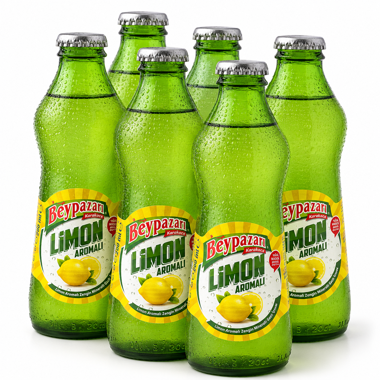 Lemon Flavoured Natural Mineral Water 200 mL, Pack of 6