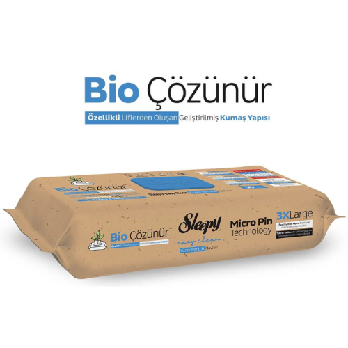 Sleepy Easy Clean Biodegradable 'Sea Salt & Algae' Surface Cleaning Towel 50 Sheets