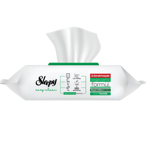 Sleepy Easy Clean 'White Soap' Surface Cleaning Towel 100 Sheets