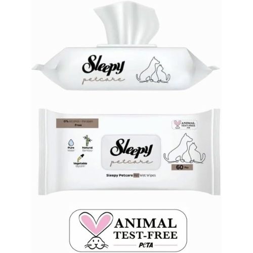 Sleepy Pet Care Pet Wet Wipes 60 Sheets