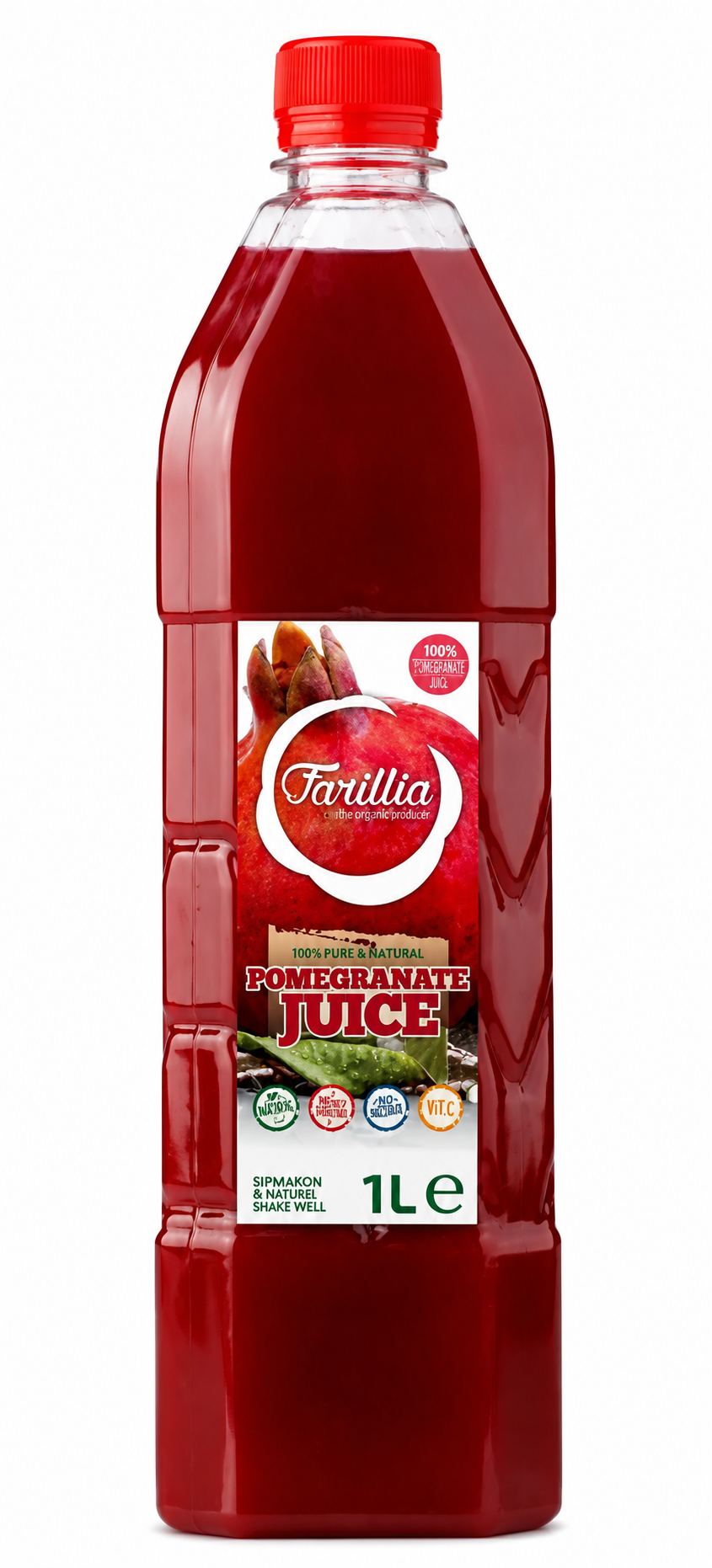 Farillia - Natural Squeezed Pomegranate Juice - 1 lt