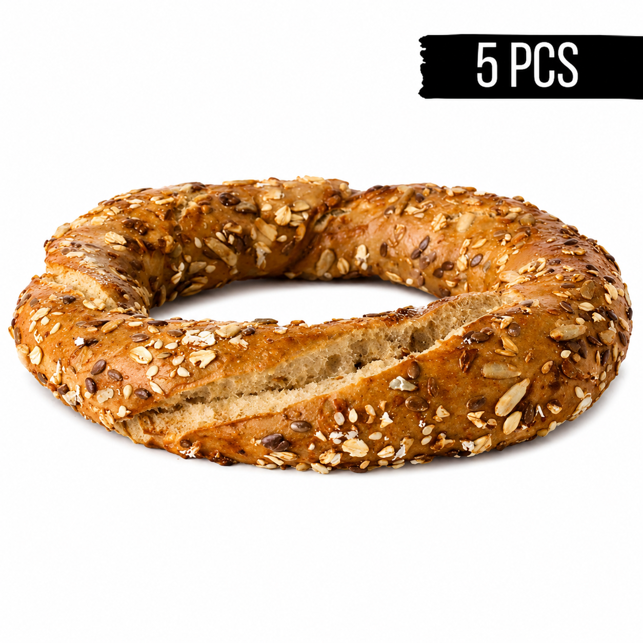 Turkish Bagel With Grain (Simit) 100 gr, Pack of 5