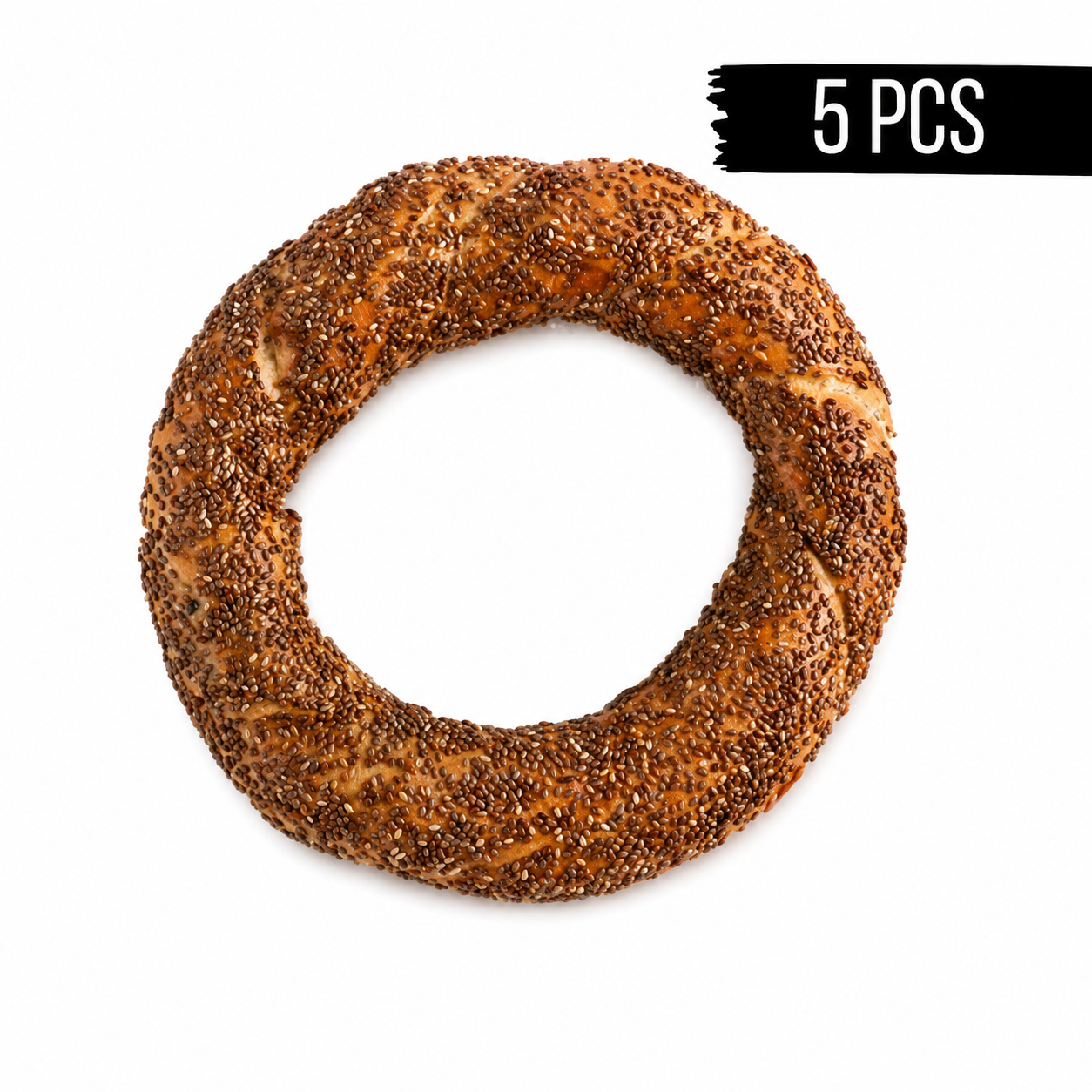 Turkish Bagel With Wholemeal (Simit) 100 gr, Pack of 5
