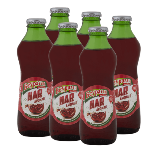 Pomegranate Flavoured Natural Mineral Water 200 mL, Pack of 6