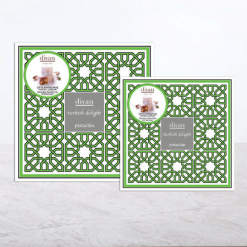 Divan turkish delight with pistachios