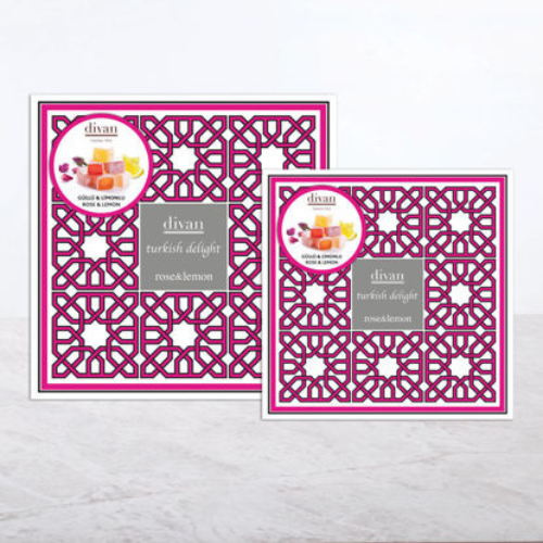 Divan Turkish Delight with Rose & Lemon 250 gr