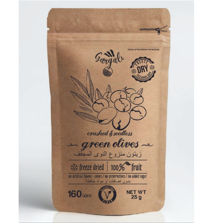 Freeze Dried Pitted Green Olive 25 gr