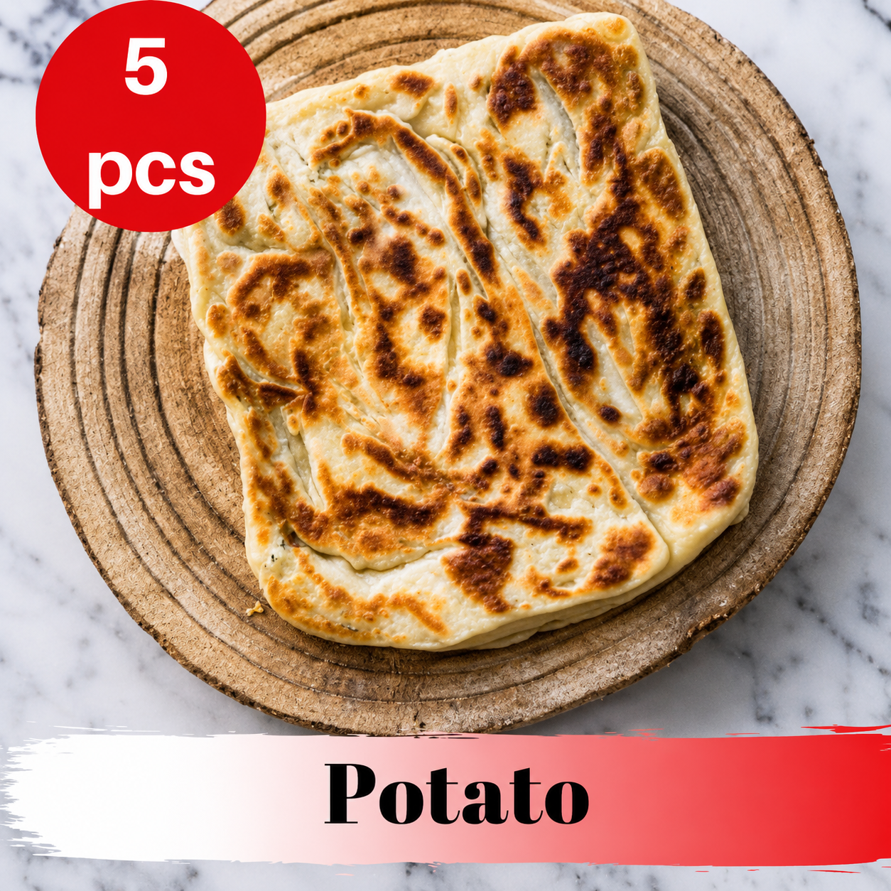 "Gozleme" Turkish Flatbread Stuffed Potato 300 gr, Pack of 5