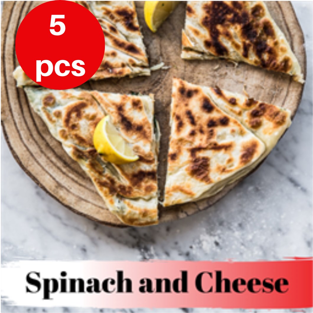 "Gozleme" Turkish Flatbread Stuffed Spinach and Cheese 275 gr, Pack of 5
