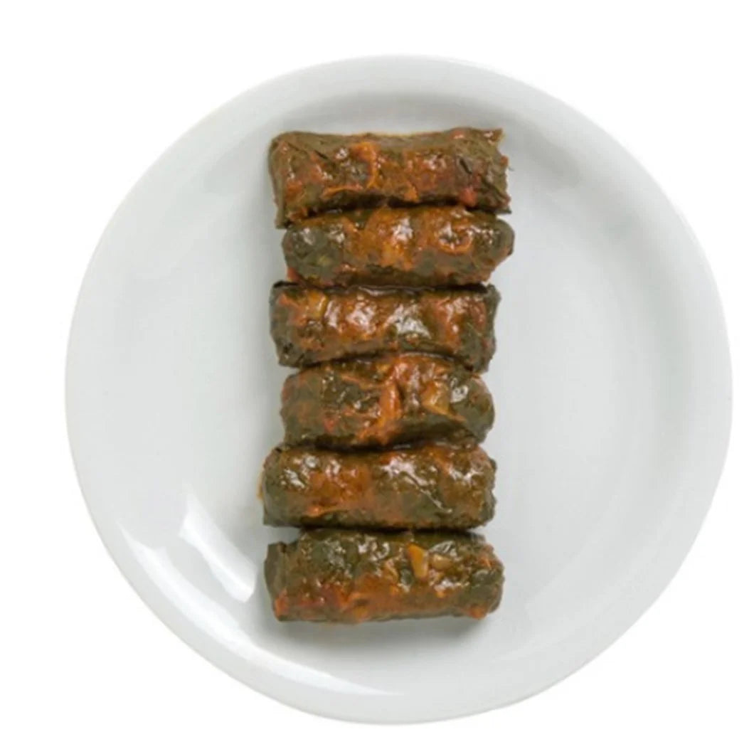"Hand Made" Stuffed Vine Leaves with Minced Meat 12 Pieces - 210 gr
