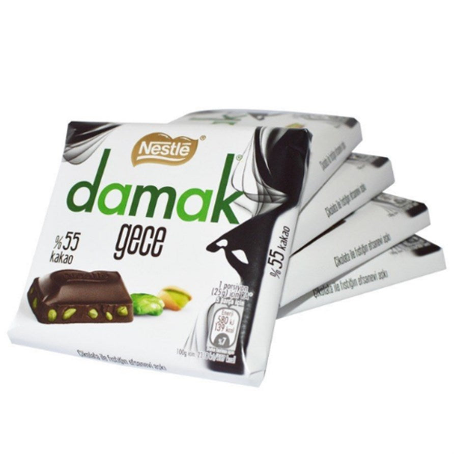 Damak Dark Chocolate with Pistachio - 60 gr