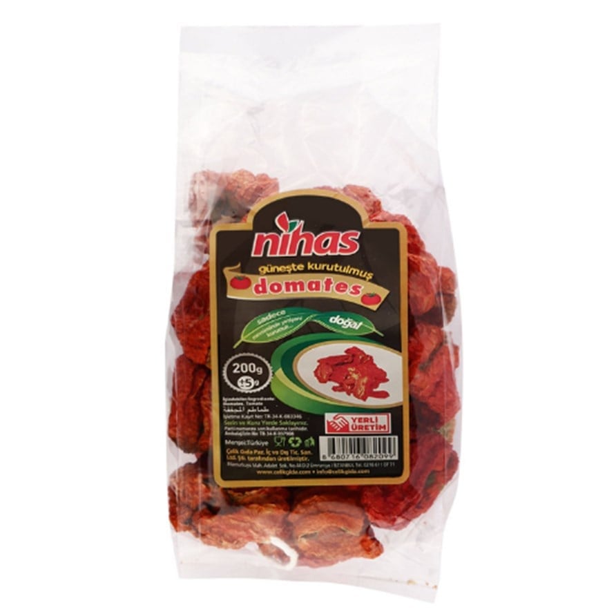 Nihas Gourmet Sun Dried Tomato - Guneste Kurutulmus Domates 200 ± 5 gr