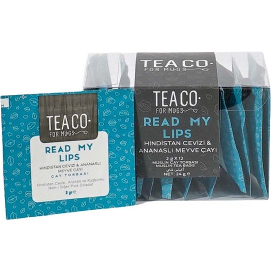 READ MY LIPS Fruit Tea with Coconut & Pineapple Teabag 12 Sachet - 24 gr