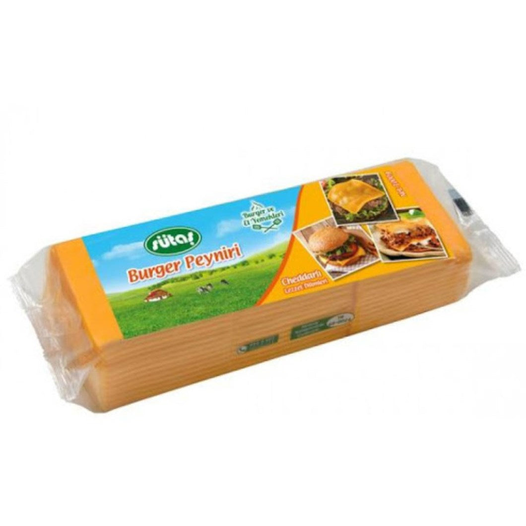 Sliced Burger Cheese (Cheddar Peyniri) - 1000 G